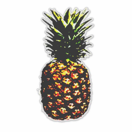 ananas sticker (Voorkant)