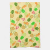 Ananas Stippen Geel Theedoek (Verticaal)