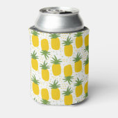 Ananas Stippen: Zomer Fruit Design Blikjeskoeler (Blikje Achterkant)