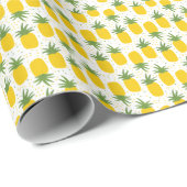Ananas Stippen: Zomer Fruit Design Cadeaupapier (Rol Hoek)