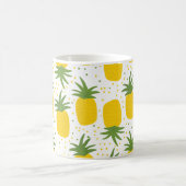 Ananas Stippen: Zomer Fruit Design Koffiemok (Center)