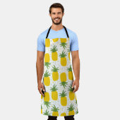 Ananas Stippen: Zomer Fruit Design Schort (Gedragen)