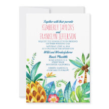 ananas strand palmen tropische bruiloft