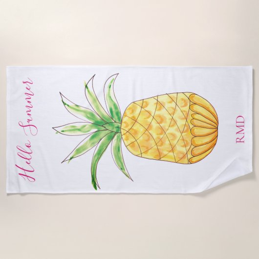 ananas strandlaken (Voorkant)