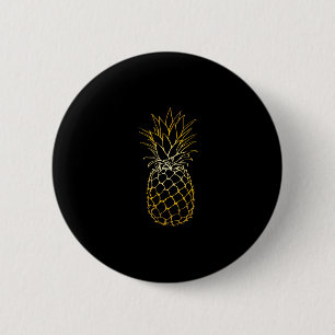 Ananas Strandvakantie Tropisch Fruit Cadeau Ronde Button 5,7 Cm