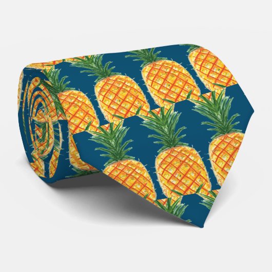 ananas stropdas (Opgerold)