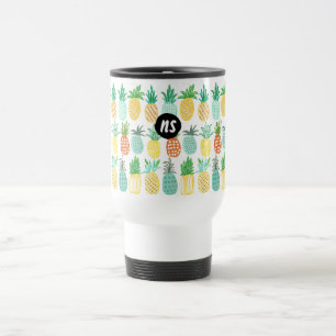 ananas Summer Monogram   Travel Mug Reisbeker