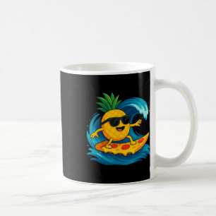 Ananas Surfende Pizza Snee Grappige Zomer Tropica Koffiemok