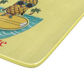 Ananas Surfer Rides Een Wave Thunder_Cove Snijplank (Hoek)