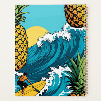 Ananas Surfer: Zomer Tropisch Avontuur Planner