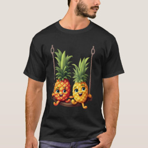 Ananas Swinger Ananas Swinging Swinger Mannen T-shirt