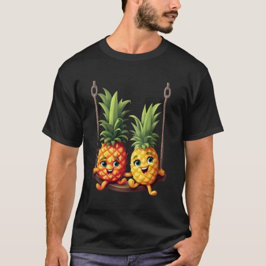 Ananas Swinger Ananas Swinging Swinger Mannen T-shirt (Voorkant)