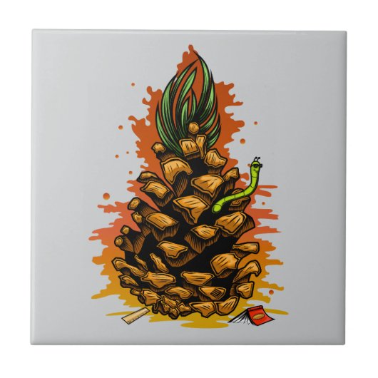 Ananas Tegeltje (Voorkant)