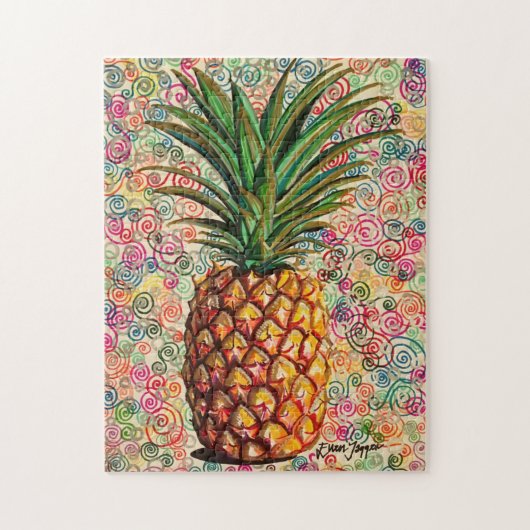 Ananas Tekening Legpuzzel (Verticaal)