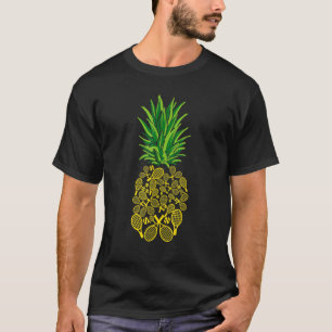 Ananas Tennis Ananas Vorm Paard Tropisch T-shirt