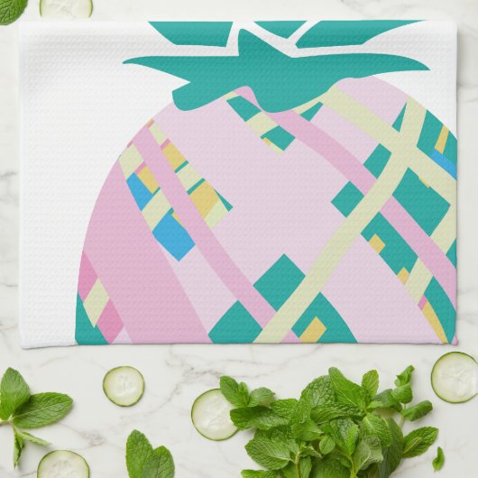 ananas theedoek (Gevouwen)