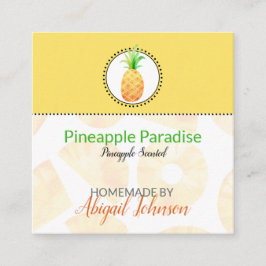 Ananas Thuisgemaakte Bad & Lichaam Label | Etiket