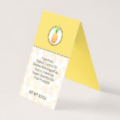 Ananas Thuisgemaakte Bad & Lichaam Label | Etiket Kaart (Achterkant)