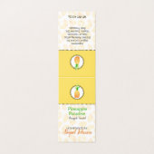 Ananas Thuisgemaakte Bad & Lichaam Label | Etiket Kaart (Buitenkant ongevouwen)