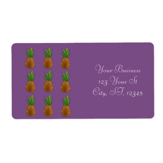 Ananas Thunder_Cove Etiket (Voorkant)