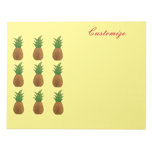 Ananas Thunder_Cove Notitieblok (Voorkant)