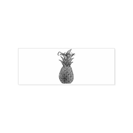 Ananas Thunder_Cove Rubberstempel (Afrduk)