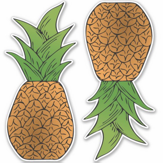 Ananas Thunder_Cove Sticker (Voorkant)