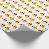Ananas Tiki Luau Cadeaupapier Tropisch (Hoek)