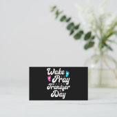 Ananas transfer Day IVF EmBaby's Wake Pray Tran Visitekaartje (Staand voorkant)