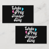 Ananas transfer Day IVF EmBaby's Wake Pray Tran Visitekaartje (Voorkant / Achterkant)
