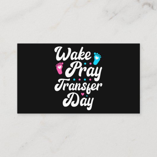 Ananas transfer Day IVF EmBaby's Wake Pray Tran Visitekaartje (Voorkant)