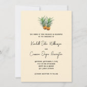 Ananas Tropical Wedding Volledige namen Kaart (Voorkant)