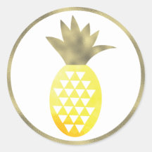 Ananas Tropisch Aquarel Gesimuleerde Folie Pina