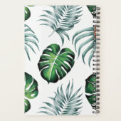 Ananas Tropisch Aquarel Jungle Palm Patroon Planner (Achterkant)