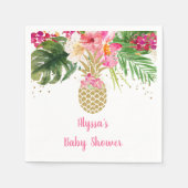 Ananas Tropisch Baby shower Servet (Voorkant)