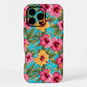 Ananas tropisch bloemig iPhone 16 pro max hoesje