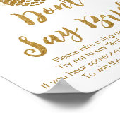 Ananas Tropisch Bloemig Zeg Niet Bruid Spel Poster (Hoek)