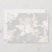 Ananas Tropisch Bloemmotief Bedankkaart (Achterkant)