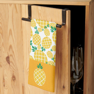 Ananas Tropisch Citrus Eiland Zomer Fruit Theedoek