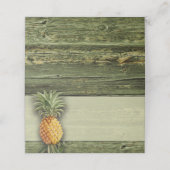 Ananas  Tropisch Diner Trouwfeest Plaatskaartje (Buitenkant ongevouwen)