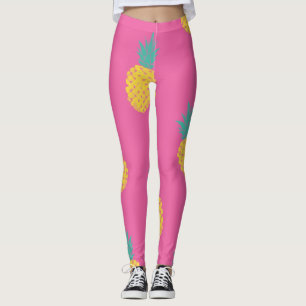 Ananas tropisch patroon leggings