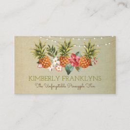 ananas tropisch strand zomer party palmen visitekaartje