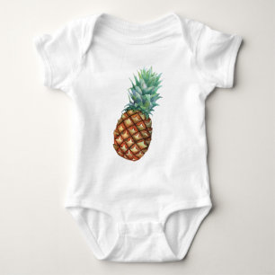 Ananas Tropisch Waterverf Jungle Palm Patroon Romper
