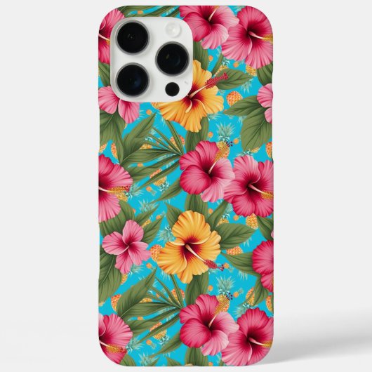 Ananas tropische bloemen Case-Mate iPhone case (Achterkant)