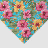 Ananas tropische bloemen tissuepapier (Detail)