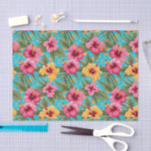 Ananas tropische bloemen tissuepapier (Craft)