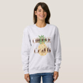Ananas Tropische Koffie Ambachtelijke Typografie Trui (Voorkant volledig)