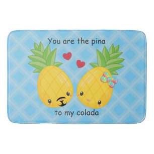ananas tropische pina colada Romantic Badmat