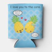 ananas tropische pina colada Romantic Blikjeskoeler (Voorkant)