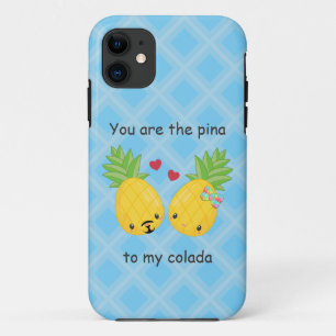  ananas tropische pina colada Romantic Case-Mate iPhone Case